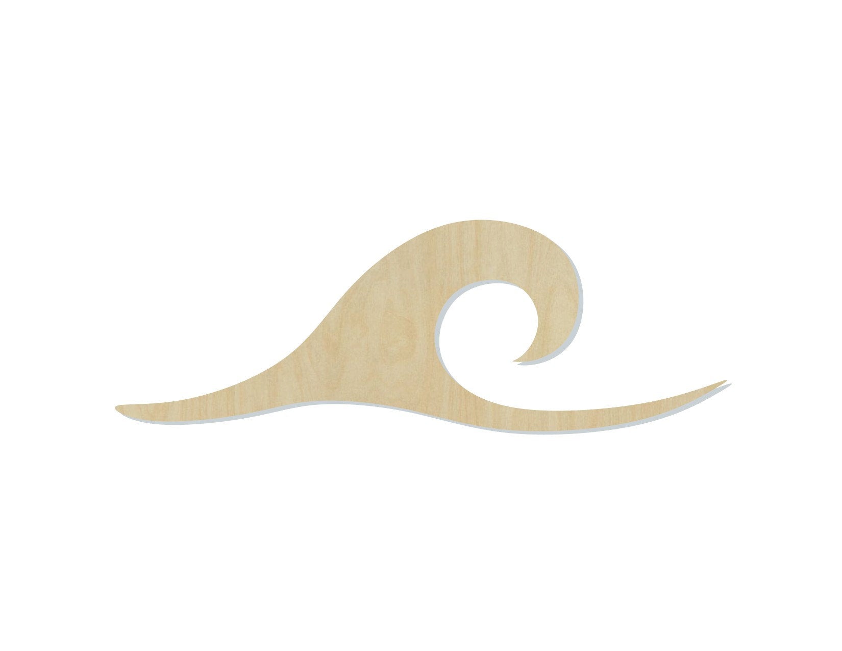 Ocean Wave wood shape wood cutouts Beach Waves DIY Paint kit #1792 - Multiple Sizes Available - Unfinished Wood Cutout Shapes