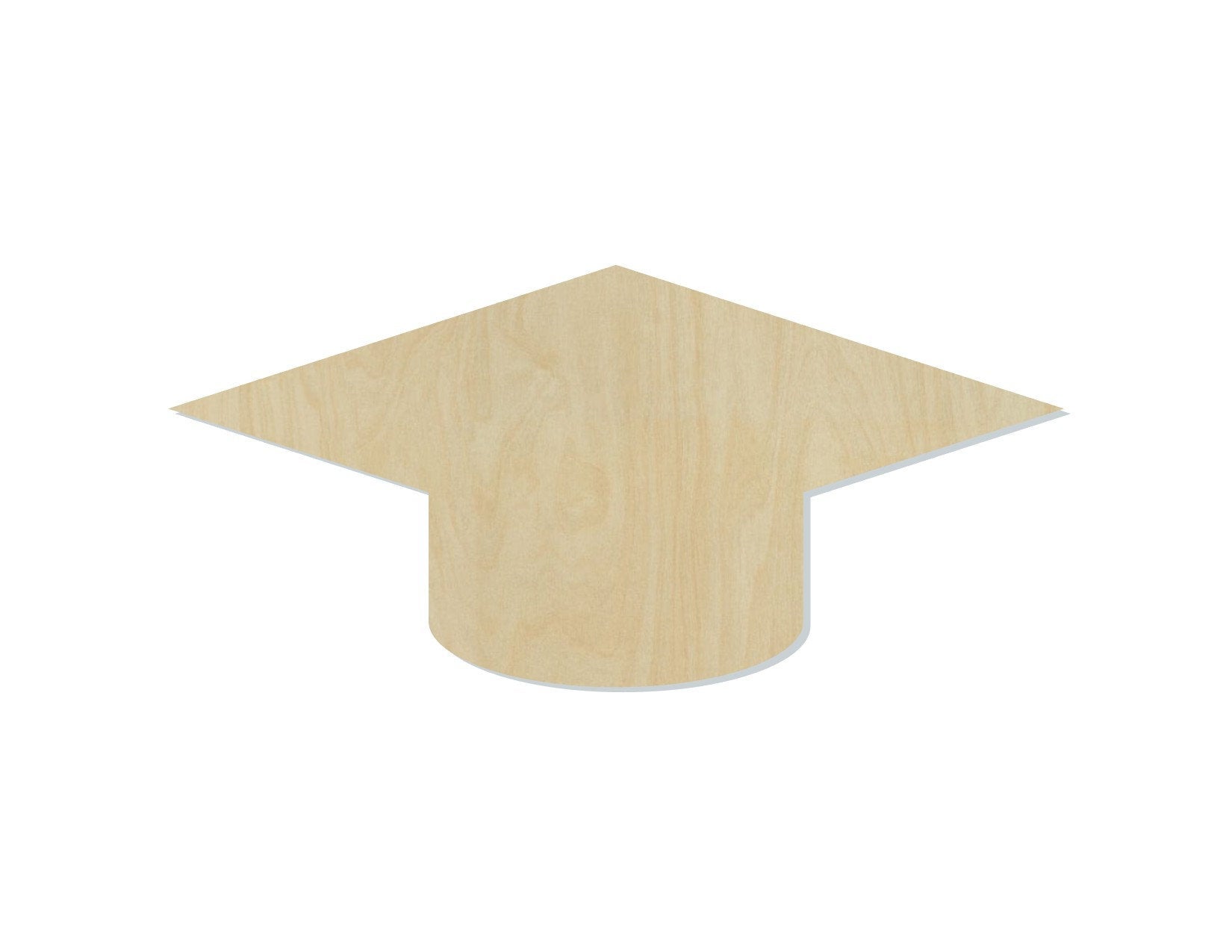 Graduation Cap no Tassel Congratulations High school wood blank cutout #2219 - Multiple Sizes Available - Unfinished Cutout Shapes