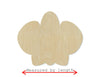 Orchid wood shape wood cutouts flowers garden yard DIY paint kit #1802 - Multiple Sizes Available - Unfinished Wood Cutout Shapes