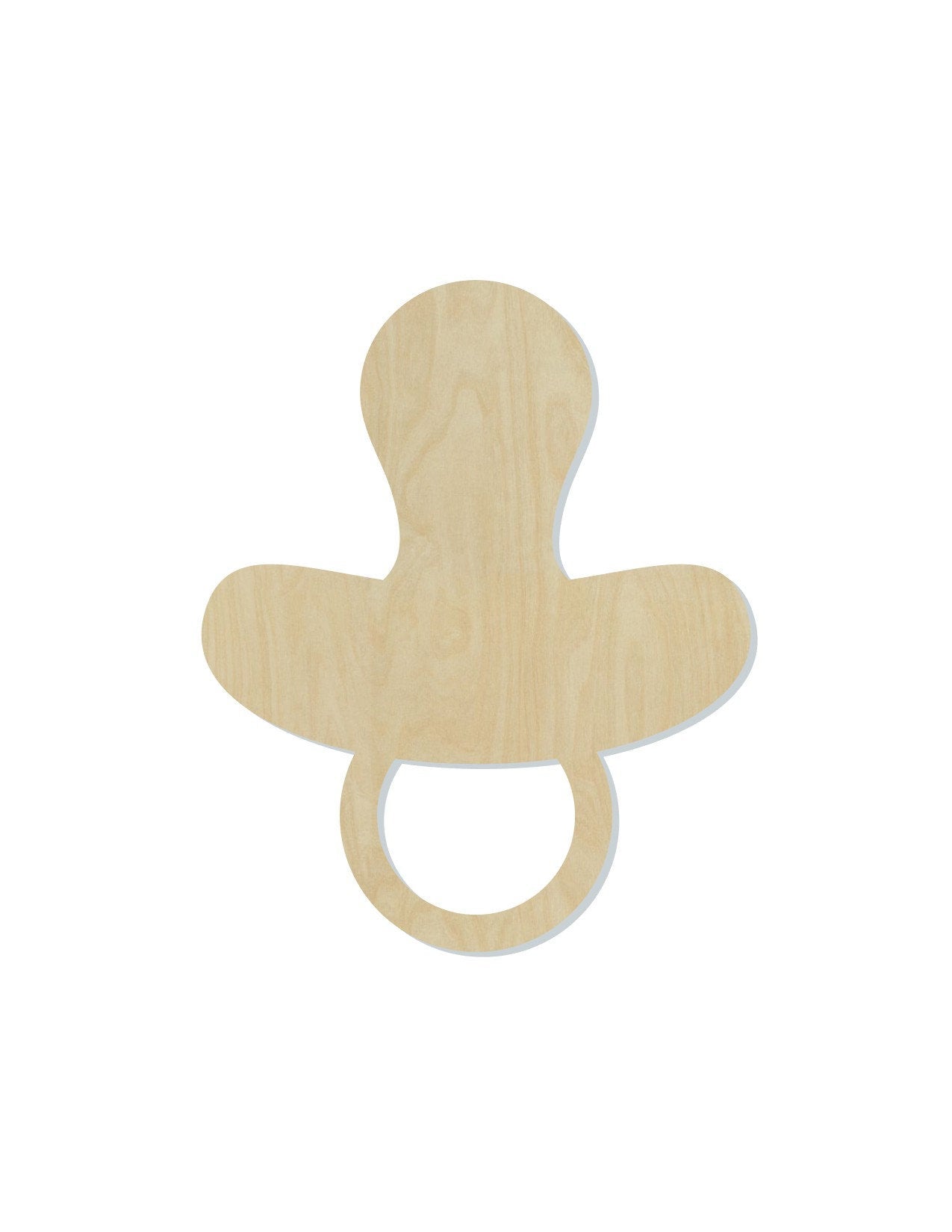 Pacifier wood shape wood cutouts baby shower infant baby DIY Paint kit #1812 - Multiple Sizes Available - Unfinished Wood Cutout Shapes