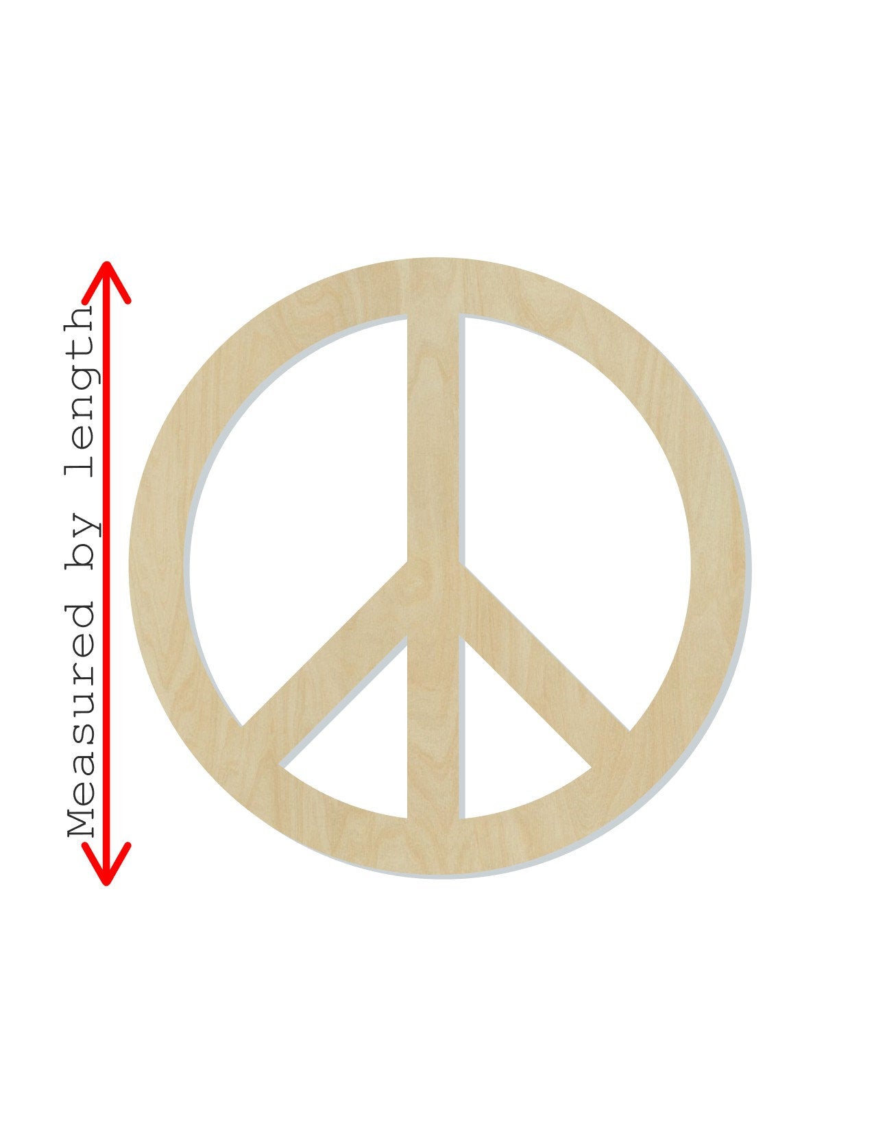 Peace Sign wood shape wood cutouts DIY Paint kit #1828 - Multiple Sizes Available - Unfinished Wood Cutout Shapes