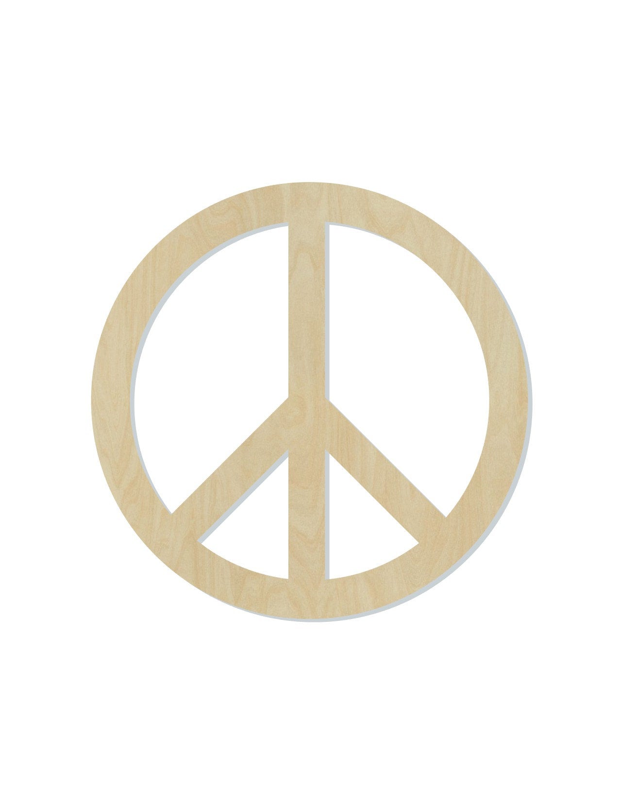 Peace Sign wood shape wood cutouts DIY Paint kit #1828 - Multiple Sizes Available - Unfinished Wood Cutout Shapes