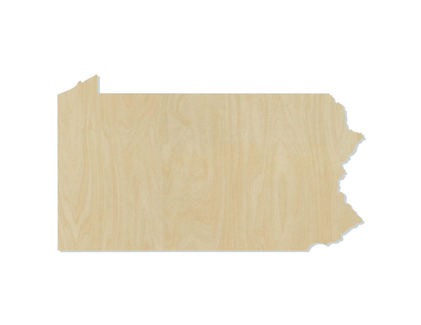 Pennsylvania State wood shape wood cutouts State cutouts State Shapes #1837 - Multiple Sizes Available - Unfinished Wood Cutout Shapes