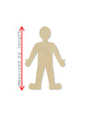 Person wood shape wood cutouts DIY paint kit #1841 - Multiple Sizes Available - Unfinished Wood Cutout Shapes