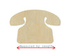 Phone wood shape wood cutouts Household Home DIY Paint kit #1844 - Multiple Sizes Available - Unfinished Wood Cutout Shapes