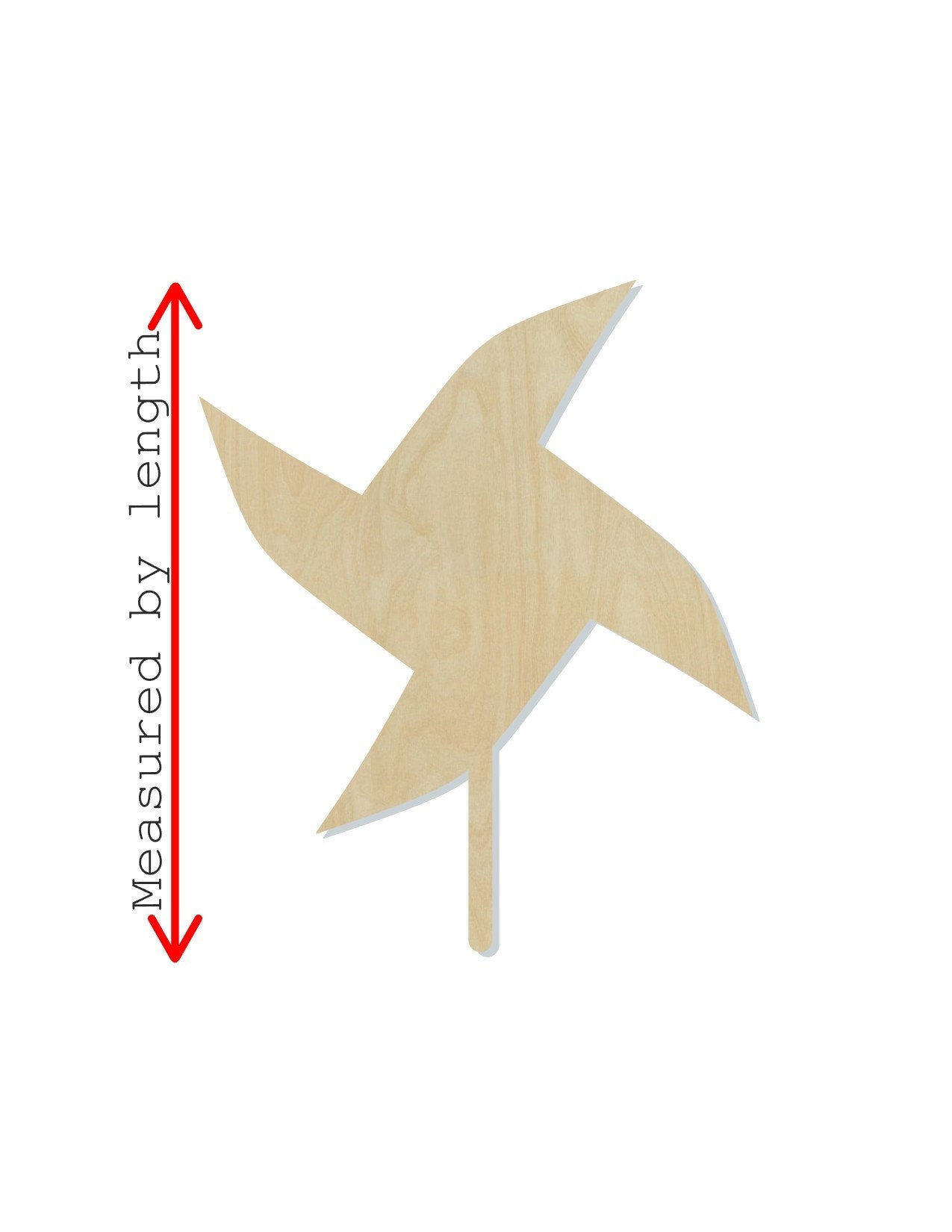 Pinwheel wood shape wood cutouts DIY Paint kit #1853 - Multiple Sizes Available - Unfinished Wood Cutout Shapes