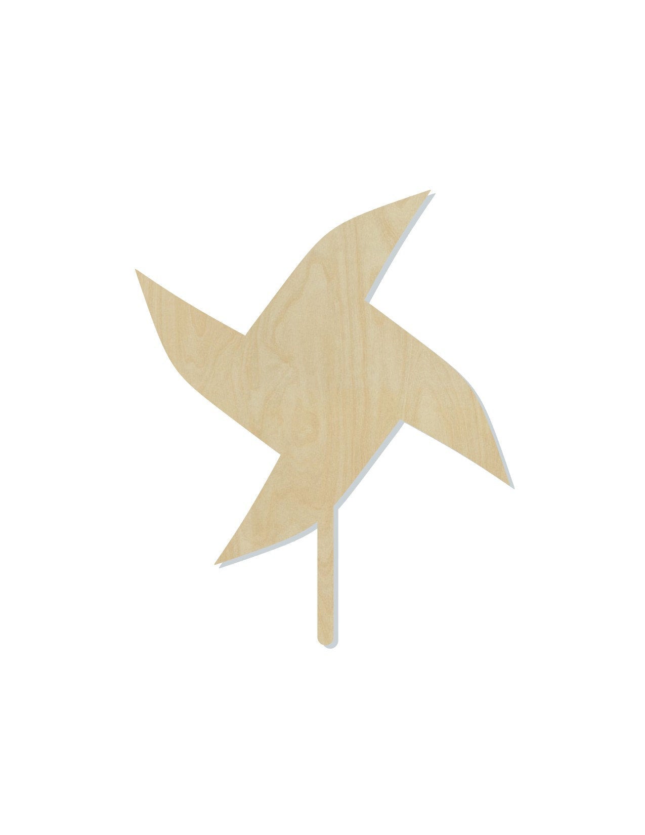 Pinwheel wood shape wood cutouts DIY Paint kit #1853 - Multiple Sizes Available - Unfinished Wood Cutout Shapes