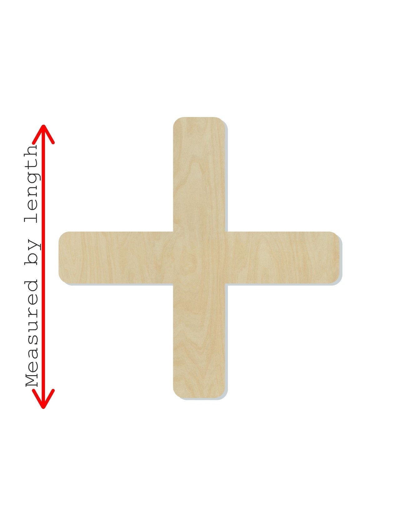 Plus Sign wood shape wood cutouts DIY Paint kit #1866 - Multiple Sizes Available - Unfinished Wood Cutout Shapes