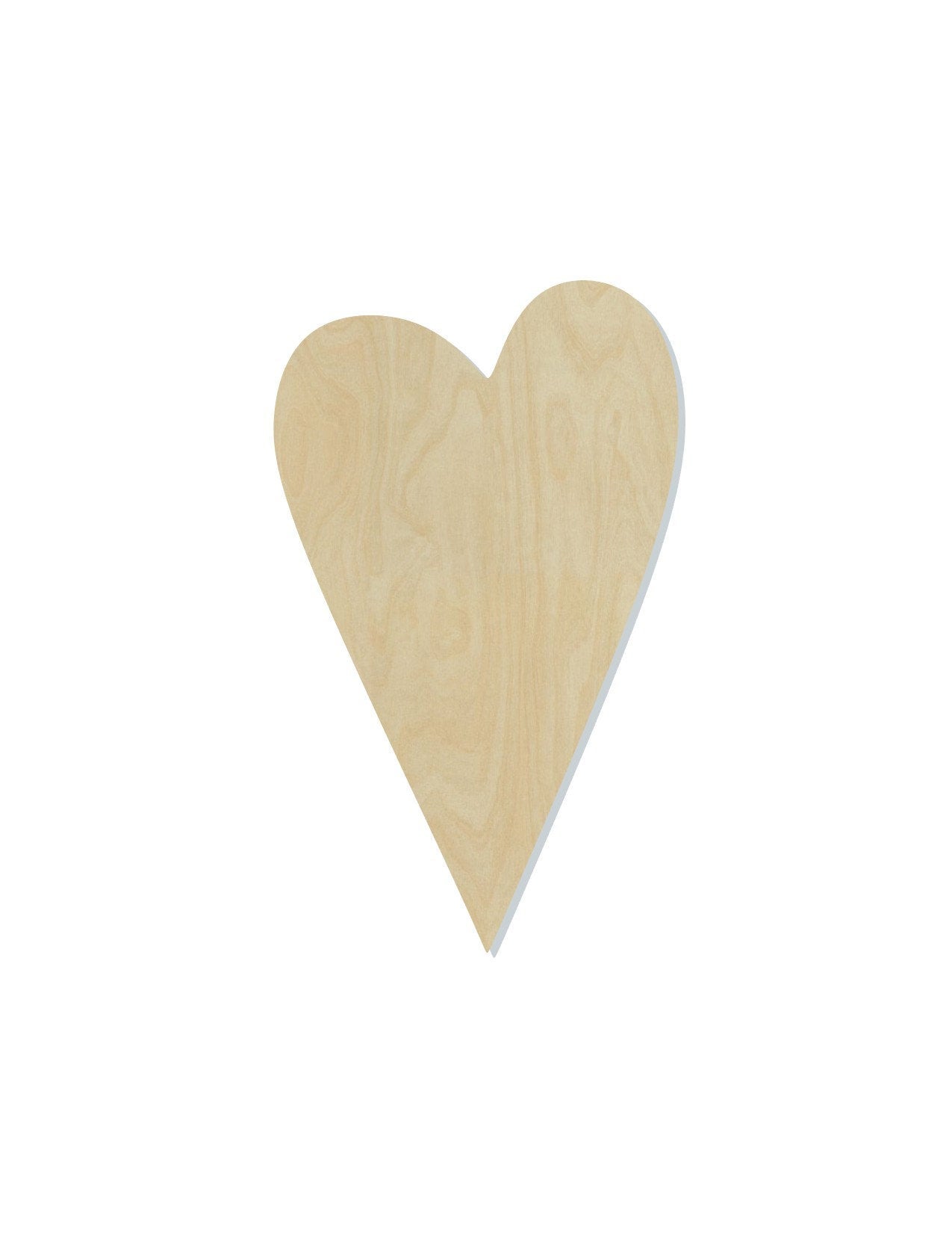 Primitive Heart wood shape wood cutouts Valentine's Day Craft DIY Love #1889 - Multiple Sizes Available - Unfinished Wood Cutout Shapes