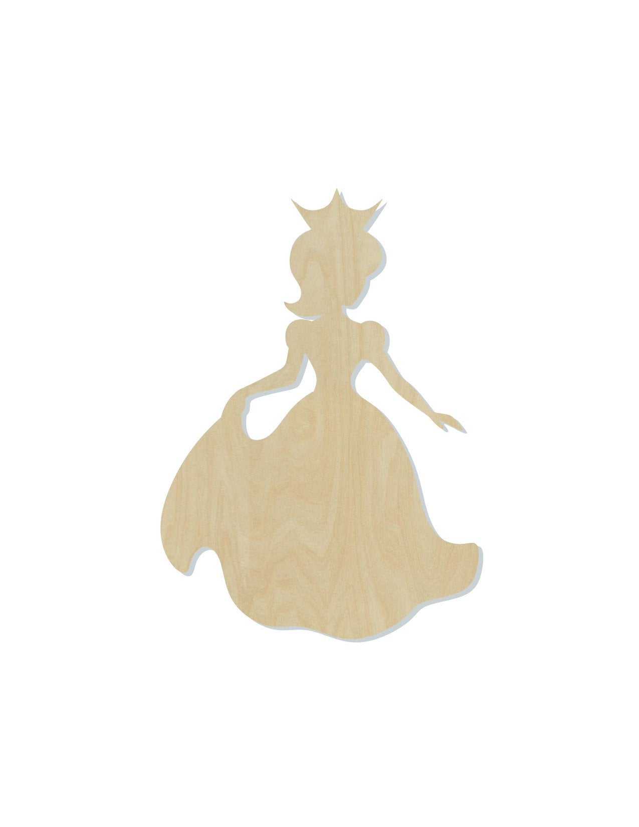 Princess wood shape wood cutouts Castle Queen King Fairy Tale DIY Paint kit #1891 - Multiple Sizes Available - Unfinished Cutout Shapes