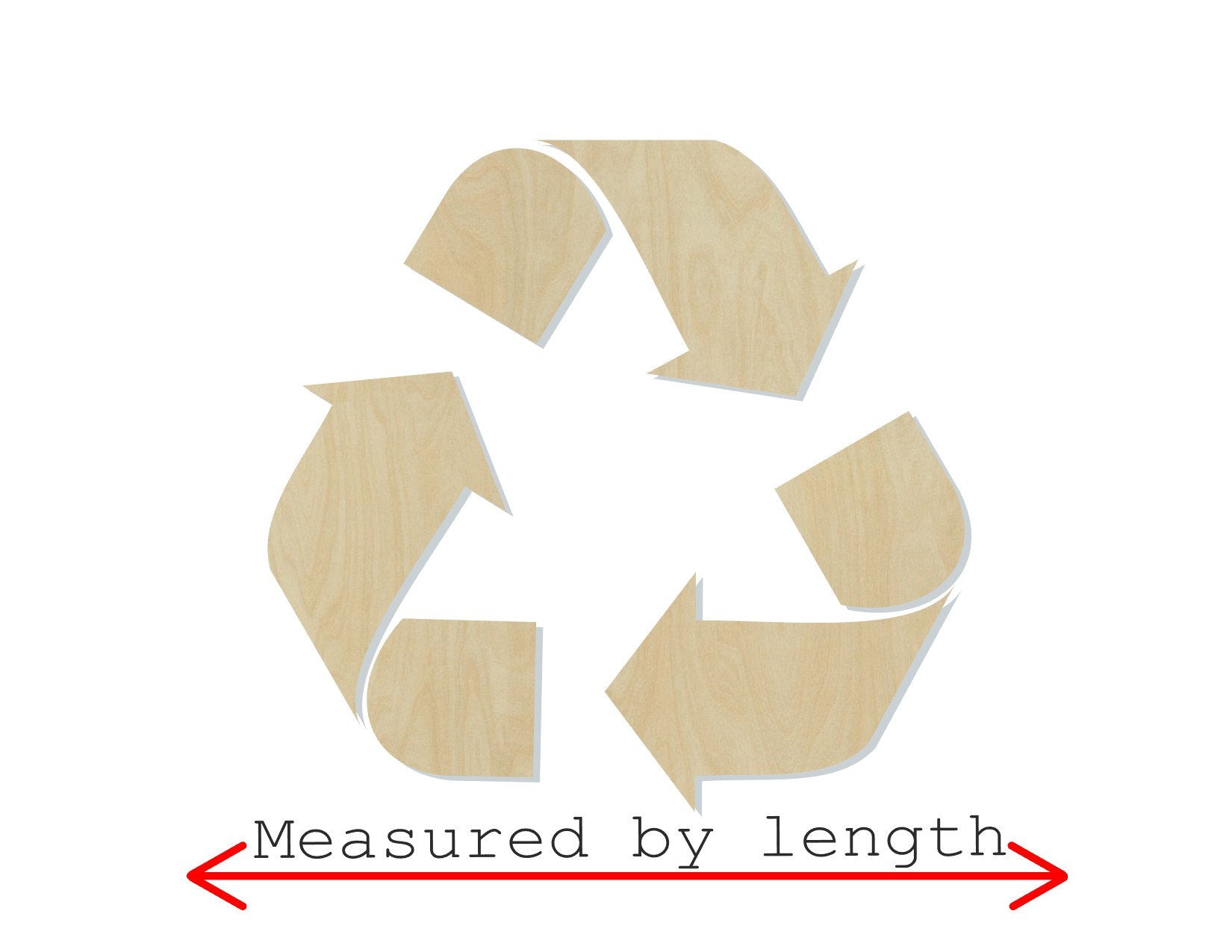 Recycle Symbol wood shape wood cutouts Earth Day Clean DIY Paint kit #1915 - Multiple Sizes Available - Unfinished Wood Cutout Shapes