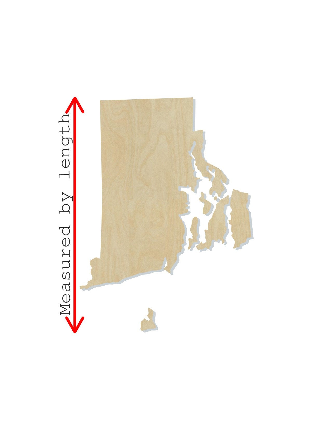 Rhode Island State wood shape wood cutouts State cutouts DIY paint #1923 - Multiple Sizes Available - Unfinished Wood Cutout Shapes