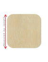 Rounded Square wood shape wood cutouts DIY Paint kit #1935 - Multiple Sizes Available - Unfinished Wood Cutout Shapes