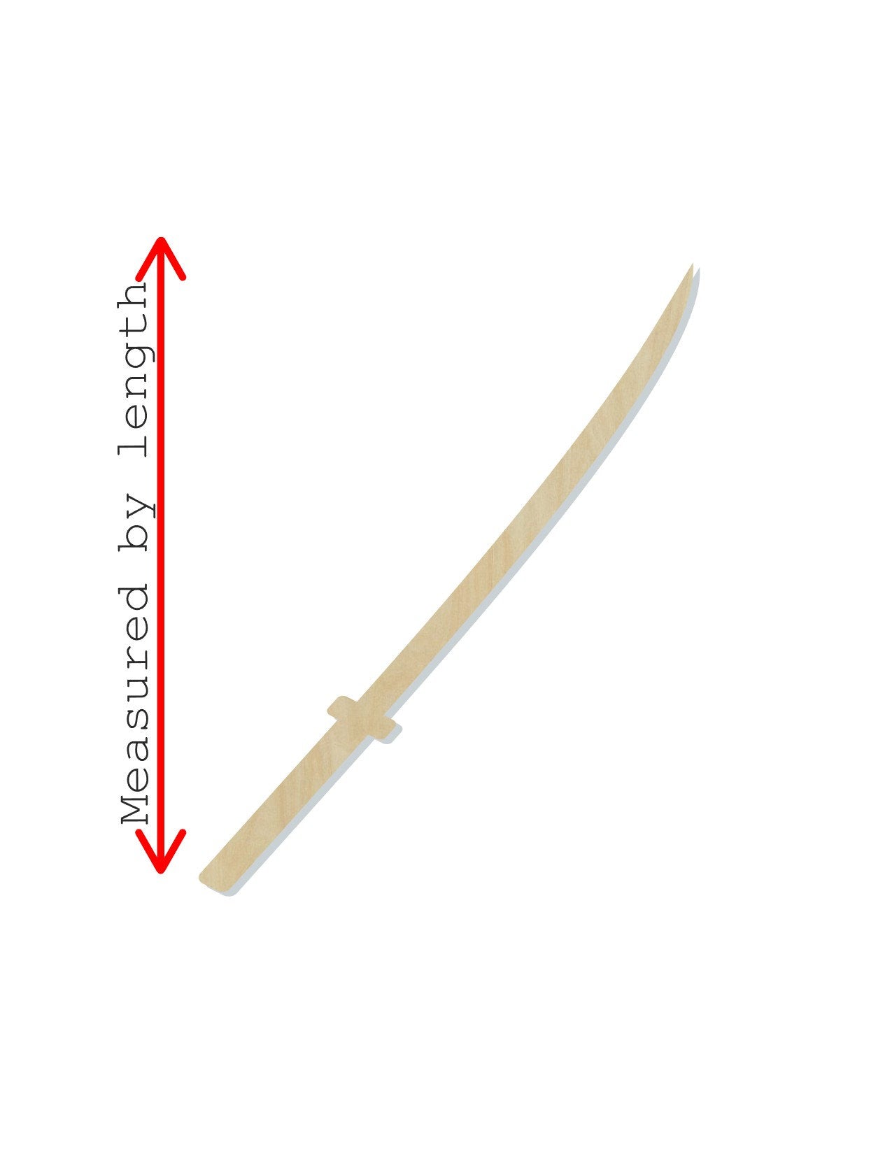 Samurai Sword wood shape wood cutouts DIY Paint kit #1951 - Multiple Sizes Available - Unfinished Wood Cutout Shapes