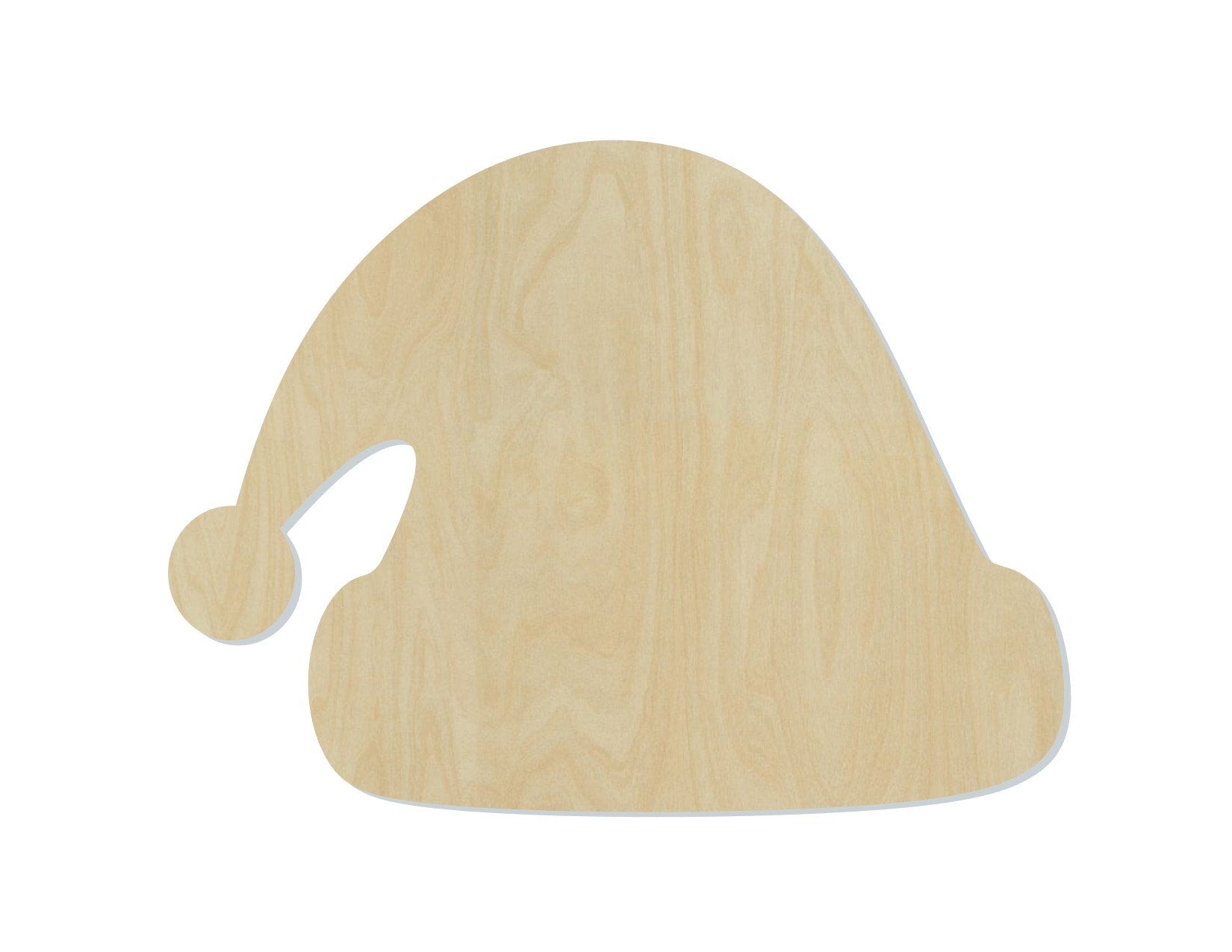 Santa Hat wood cutout Christmas time Holidays Santa Christmas Craft DIY #1959 - Multiple Sizes Available - Unfinished wood Cutouts Shapes