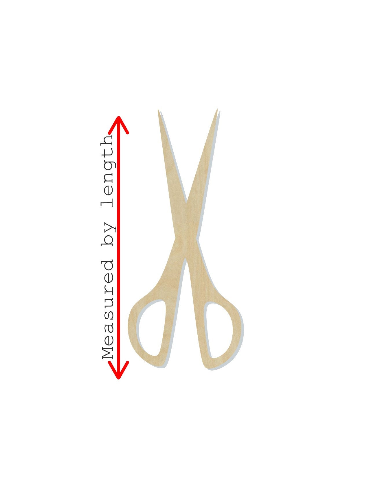 Scissors wood shape wood cutouts Hair Stylist Barber DIY paint kit #1967 - Multiple Sizes Available - Unfinished Wood Cutout Shapes