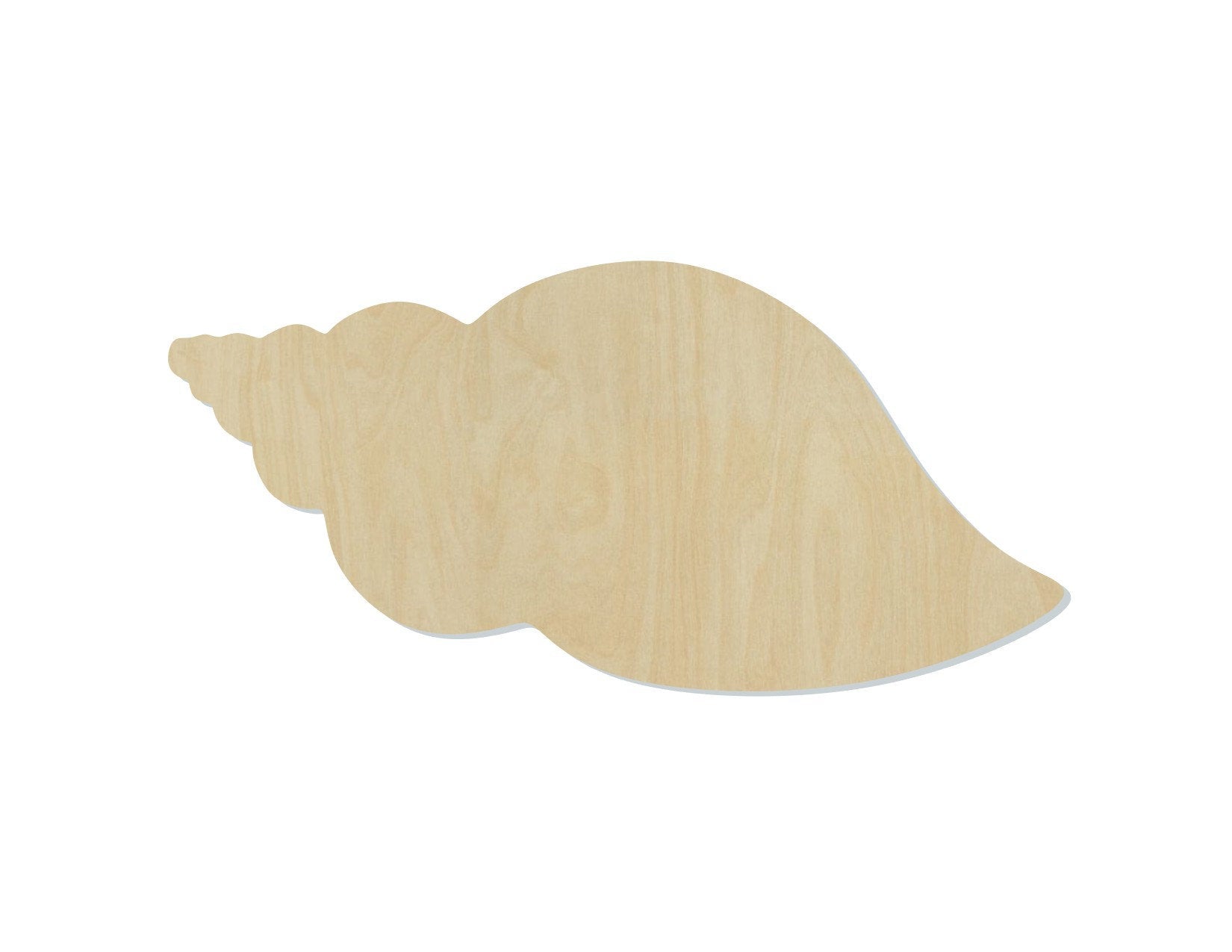 Sea Shell wood shape wood cutouts DIY paint kit Sea Shells Beach Ocean #1978 - Multiple Sizes Available - Unfinished Wood Cutout Shapes