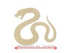 Serpent wood shape wood cutouts snakes animal cutouts DIY paint kit #1980 - Multiple Sizes Available - Unfinished Wood Cutout Shapes