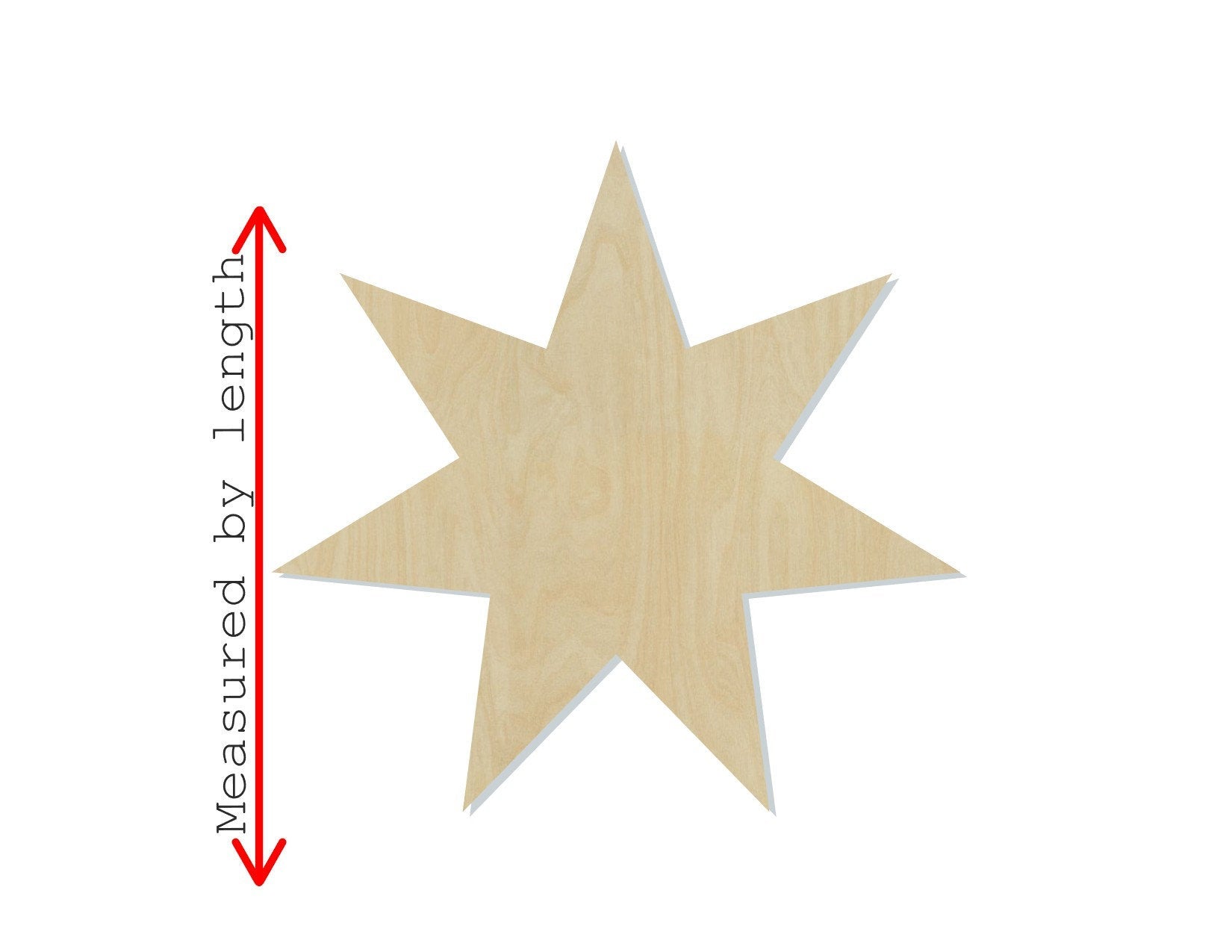 Star wood shape wood cutouts DIY Paint kit #1981 - Multiple Sizes Available - Unfinished Wood Cutout Shapes