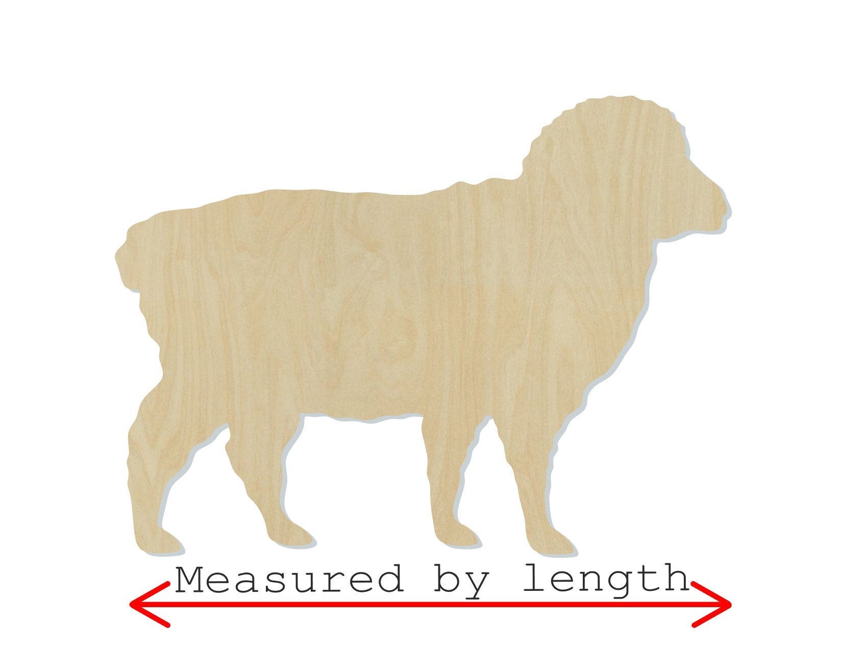 Sheep wood cutouts wood shapes farm animals DIY paint kit #1987 - Multiple Sizes Available - Unfinished Wood Cutout Shapes