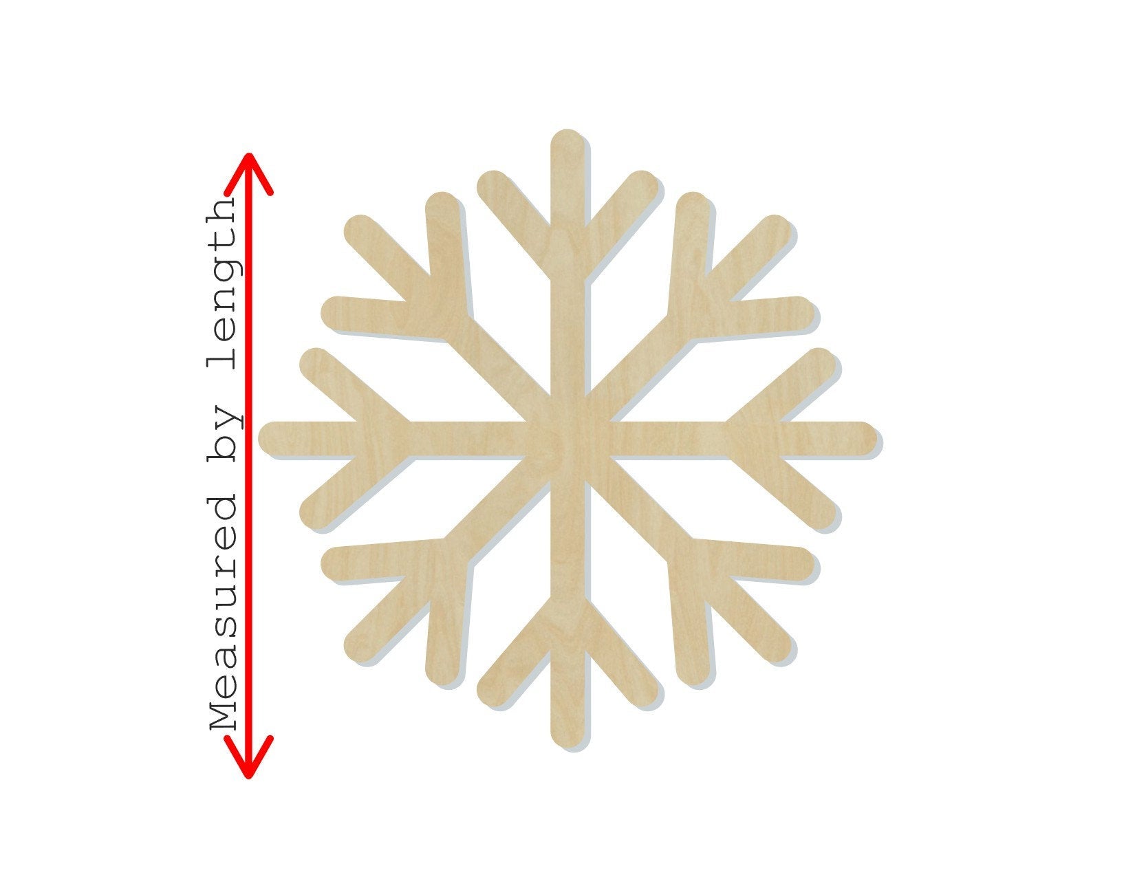 Snowflake wood shape wood cutouts snowing winter DIY Paint kit #2002 - Multiple Sizes Available - Unfinished Wood Cutout Shapes
