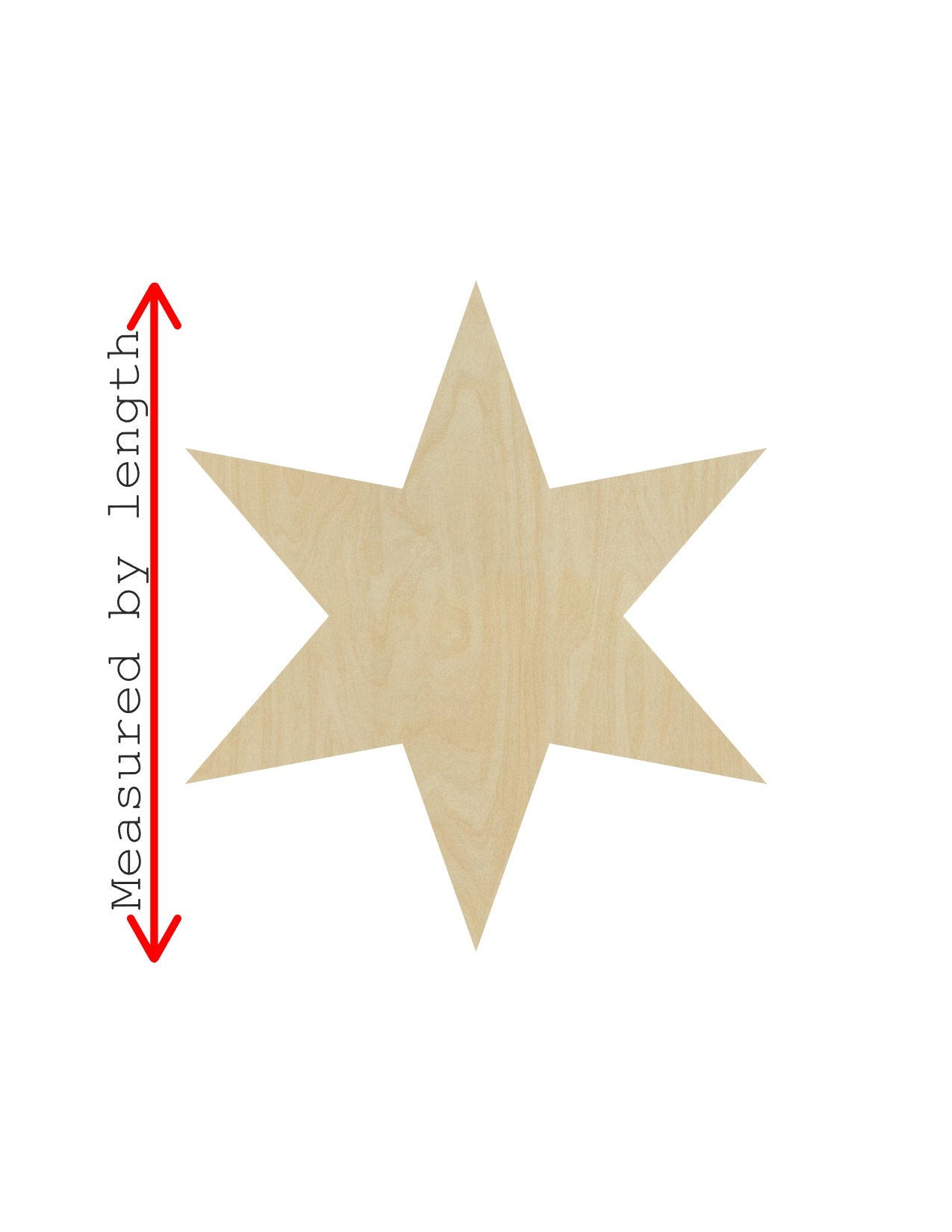 Six Pointed Star wood shape wood cutouts DIY Paint kit Night Sky #2005 - Multiple Sizes Available - Unfinished Wood Cutout Shapes