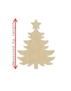 Christmas Tree with Star wood shape wood cutouts Christmas Craft DIY Paint #2019 - Multiple Sizes Available - Unfinished Wood Cutout Shapes