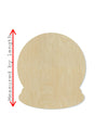 Snow Globe wood cutout Winter Snowing Christmas craft DIY paint kit #2027 - Multiple Sizes Available - Unfinished Wood Cutouts Shapes