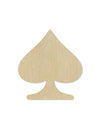 Spade wood shape wood cutouts Card Game DIY paint kit #2036 - Multiple Sizes Available - Unfinished Wood Cutout Shapes