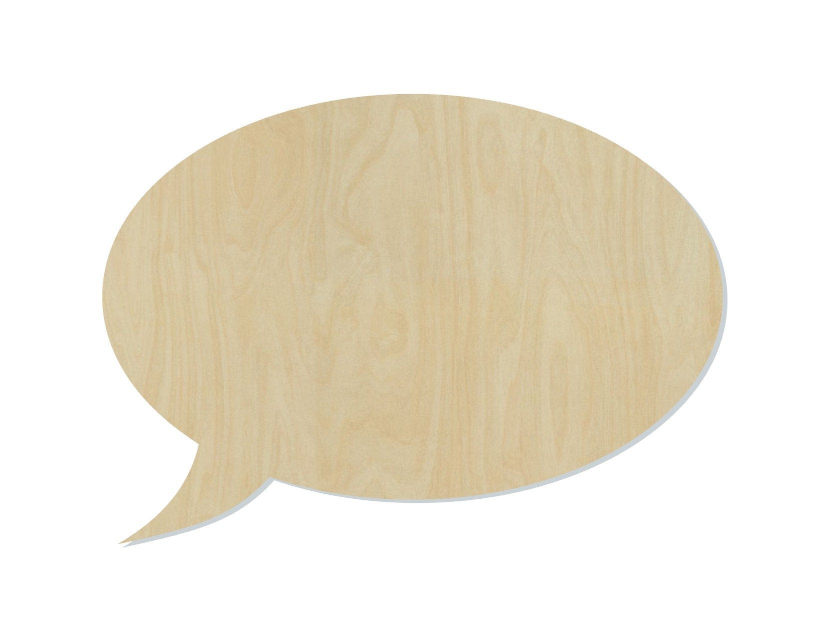 Speech Bubble wood shape wood cutouts DIY paint kit #2040 - Multiple Sizes Available - Unfinished Wood Cutout Shapes