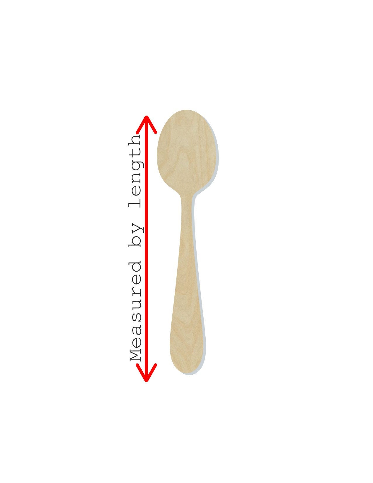 Spoon wood shape wood cutouts Kitchen Decor DIY Paint kit #2046 - Multiple Sizes Available - Unfinished Wood Cutout Shapes