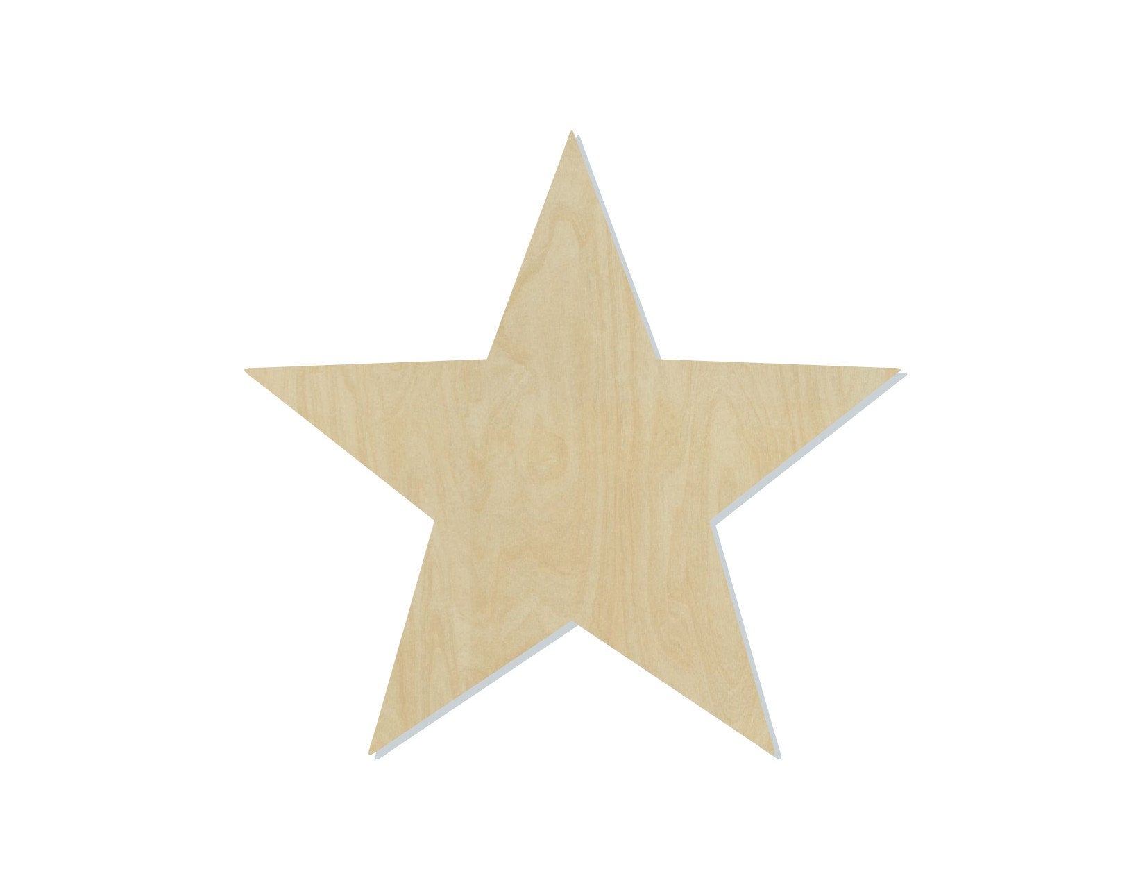 Star wood shape wood cutouts shape cutouts DIY Paint kit #2057 - Multiple Sizes Available - Unfinished Wood Cutout Shapes