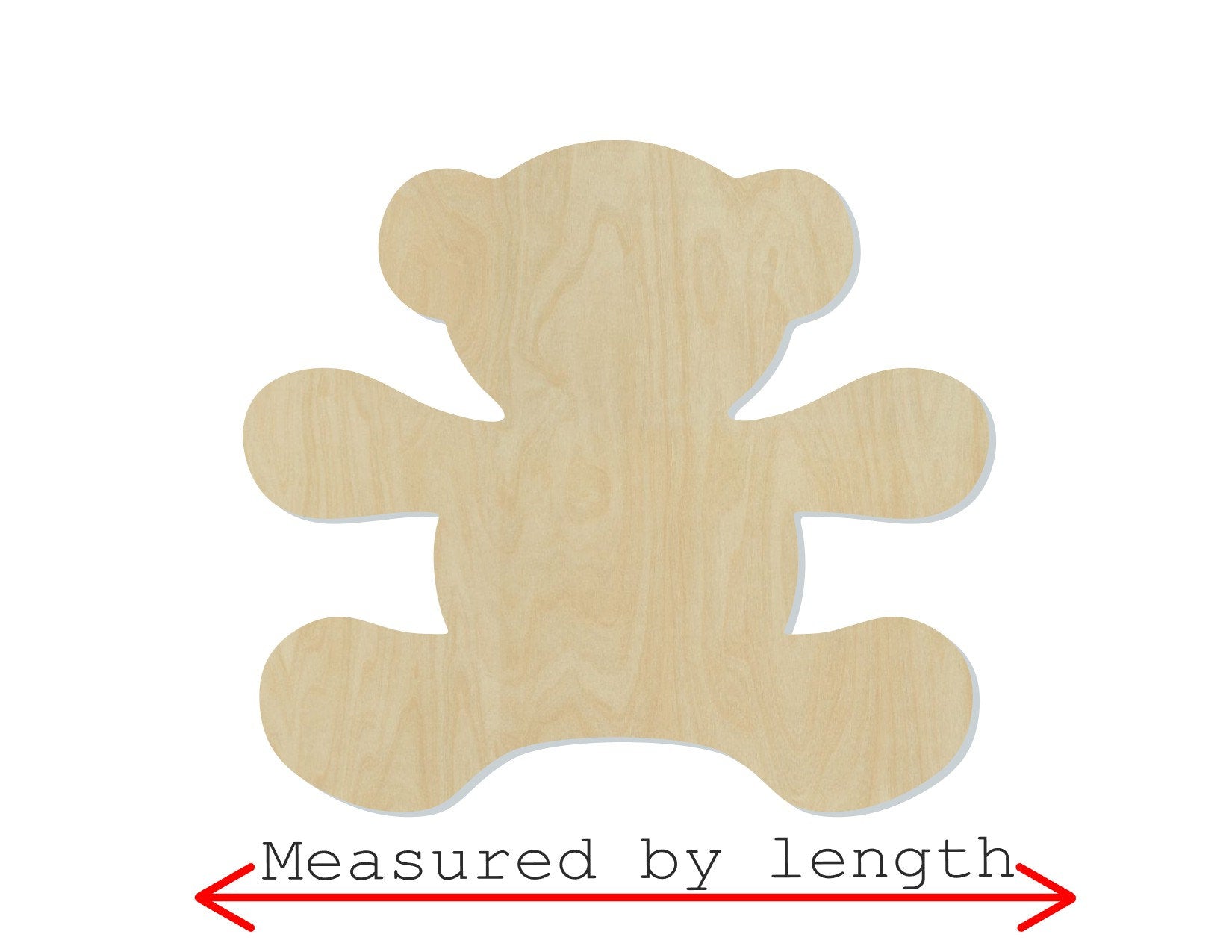 Teddy Bear wood shape wood cutouts DIY Paint kit #2088 - Multiple Sizes Available - Unfinished Wood Cutout Shapes