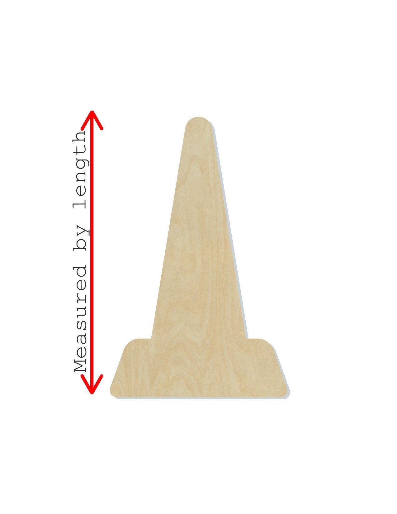 Traffic Cone wood shape wood cutouts Construction DIY Paint kit  #2113 - Multiple Sizes Available - Unfinished Wood Cutout Shapes