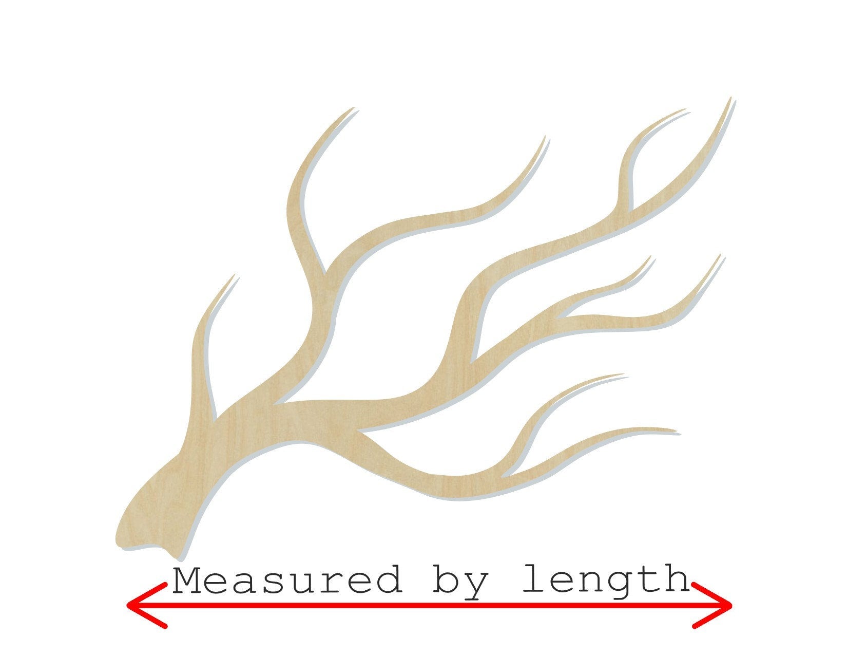 Tree Branch Wood Cutouts blank paint kit DIY color #2119 - Multiple Sizes Available - Unfinished Cutout Shapes