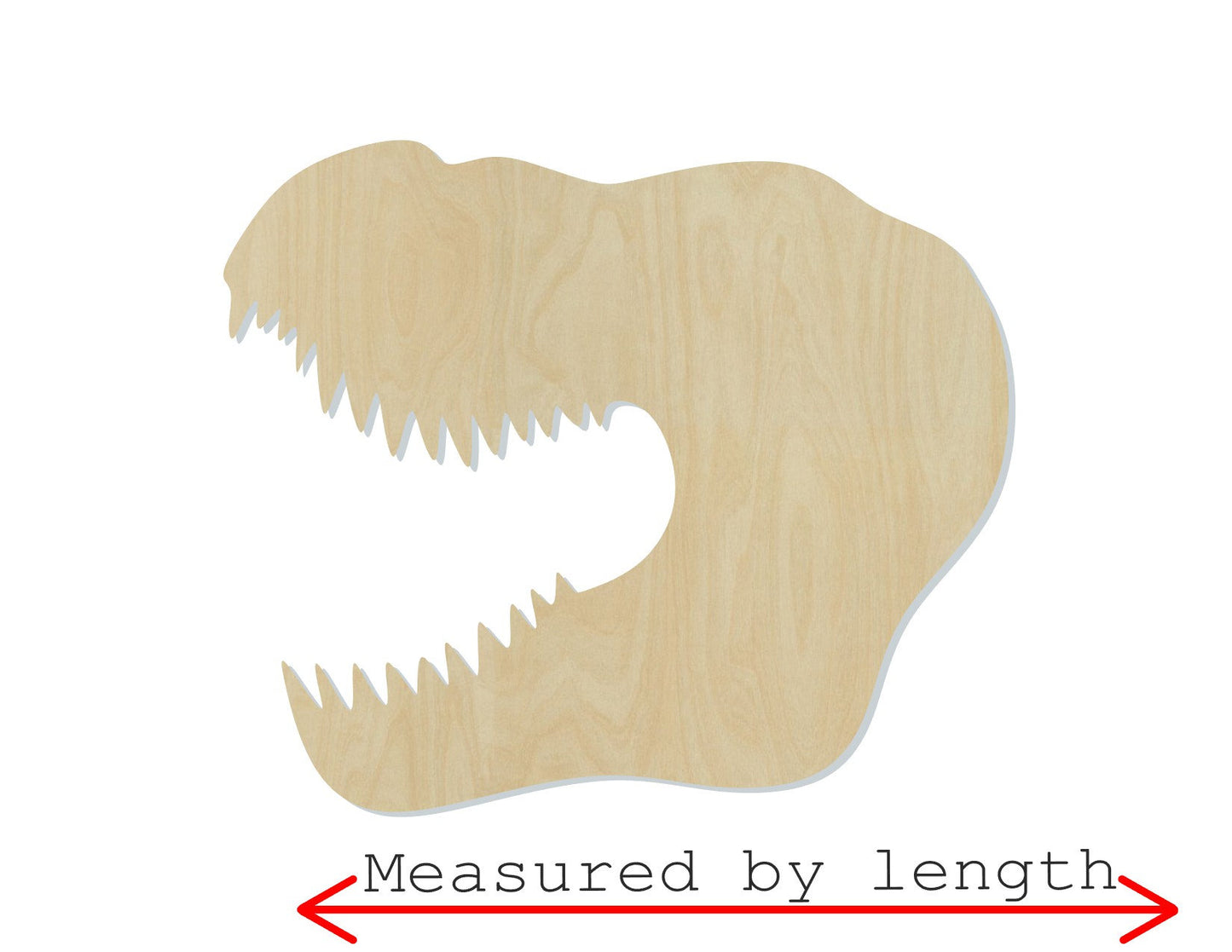 T-rex Head Wood blank cutouts Bedroom decor paint yourself DIY paint kit #2123 - Multiple Sizes Available - Unfinished Cutout Shapes