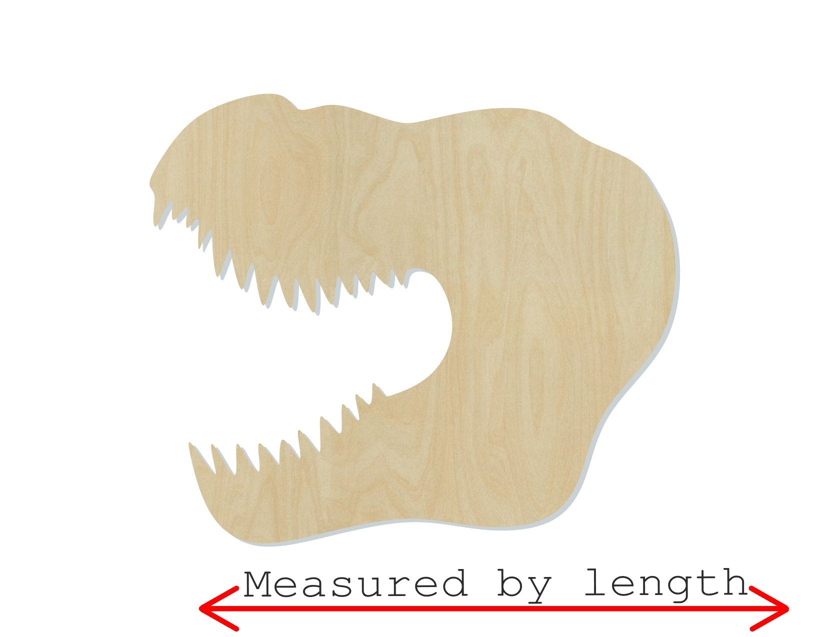 T-rex Head Wood blank cutouts Bedroom decor paint yourself DIY paint kit #2123 - Multiple Sizes Available - Unfinished Cutout Shapes