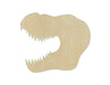T-rex Head Wood blank cutouts Bedroom decor paint yourself DIY paint kit #2123 - Multiple Sizes Available - Unfinished Cutout Shapes