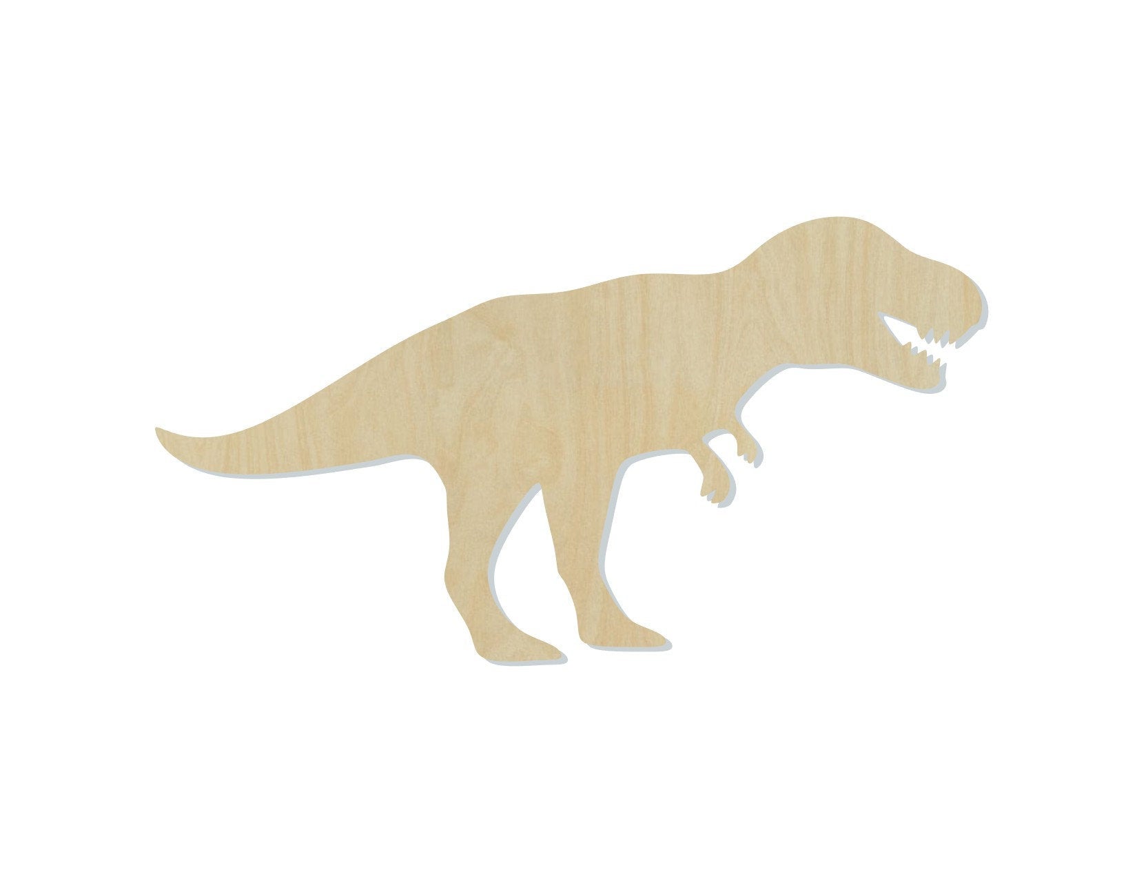 T-Rex Dinosaur wood blank cutout bedroom decor paint yourself paint kit DIY #2124 - Multiple Sizes Available - Unfinished Cutout Shapes