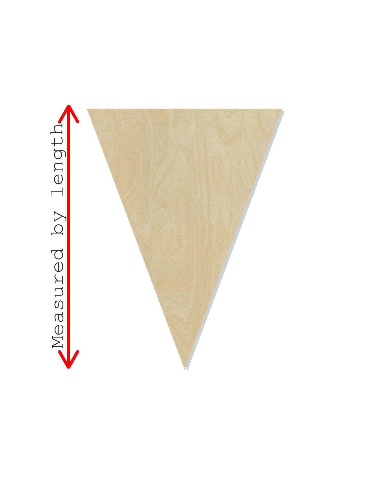 Triangle Bunting Wood blank cutout DIY Paint kit Party Celebration Decoration #2125 - Multiple Sizes Available - Unfinished Cutout Shapes