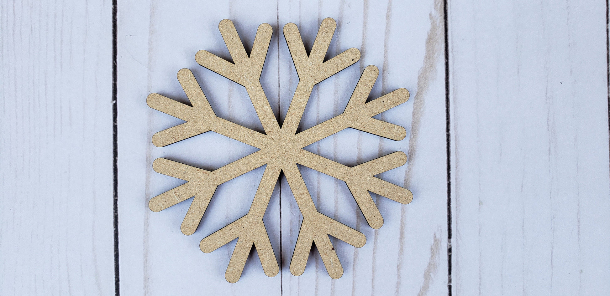 Snowflake wood shape wood cutouts snowing winter DIY Paint kit #2002 - Multiple Sizes Available - Unfinished Wood Cutout Shapes