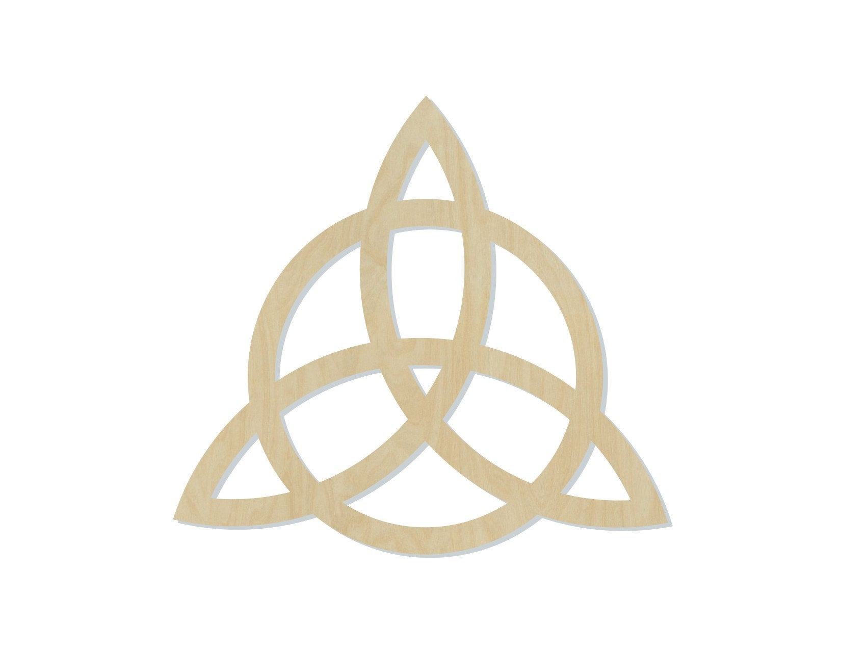 Triquetra Wood Cutouts DIY paint kit #2131 - Multiple Sizes Available - Unfinished Cutout Shapes