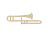 Trombone Wood Cutouts Band Marching band music Musician #2134 - Multiple Sizes Available - Unfinished wood Cutout Shapes