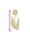 Tulip Wood Cutouts blank garden flowers paint kit DIY #2141 - Multiple Sizes Available - Unfinished wood Cutout Shapes