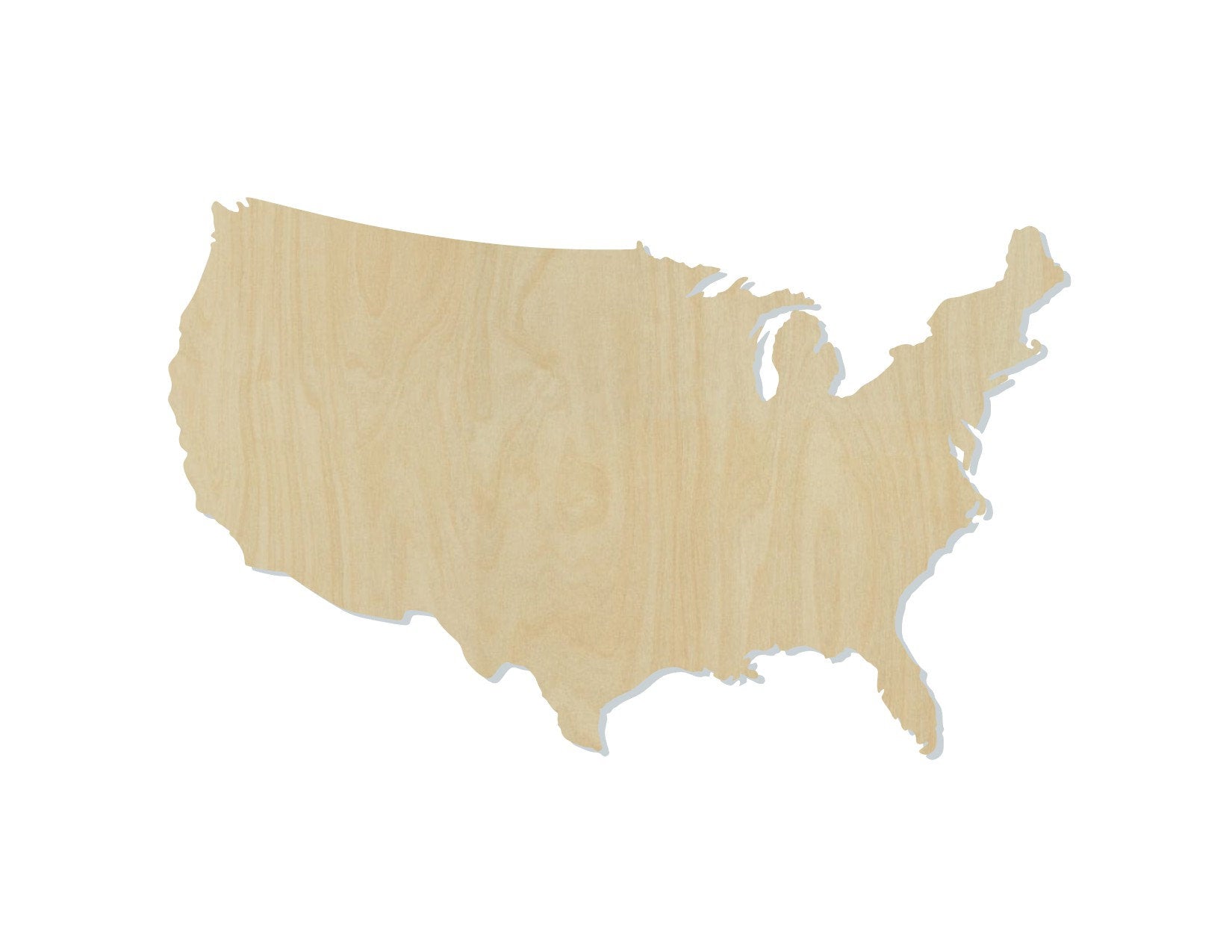 United States Wood Cutouts blank DIY Paint blank states #2152 - Multiple Sizes Available - Unfinished wood Cutout Shapes