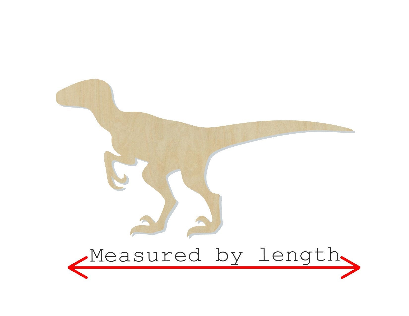 Velocirptor Dinosaur Wood blank Cutouts DIY paint Bedroom decor boys #2157 - Multiple Sizes Available - Unfinished wood Cutout Shapes