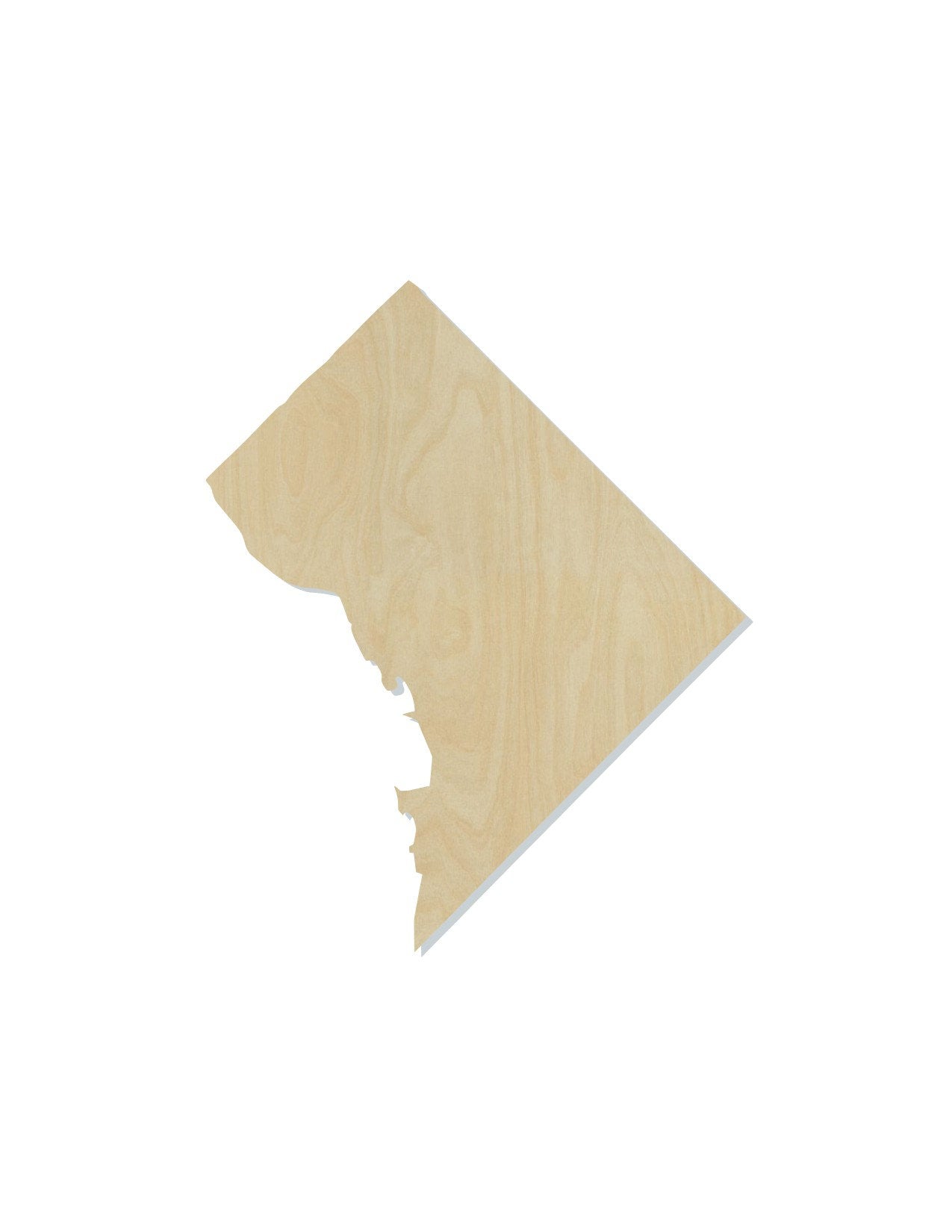 Washington DC Wood Cutouts District DIY Paint #2172 - Multiple Sizes Available - Unfinished wood Cutout Shapes