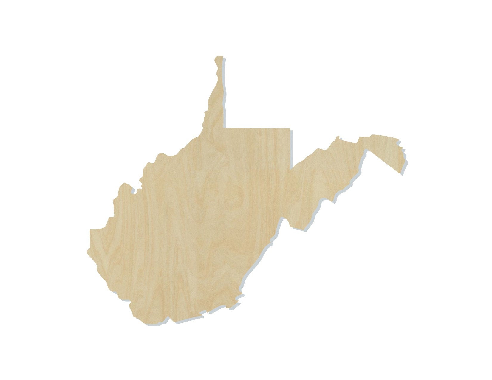 West Virginia State Wood Cutouts State Pride #2181 - Multiple Sizes Available - Unfinished wood Cutout Shapes