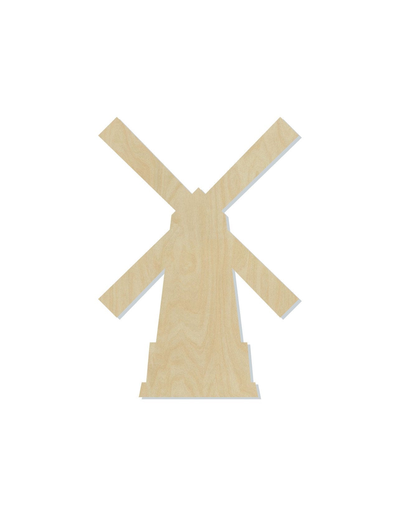 Windmill Wood Cutouts Netherlands Holland DIY Paint #2190 - Multiple Sizes Available - Unfinished wood Cutout Shapes