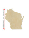 Wisconsin State Wood Cutouts State Pride DIY Paint #2193 - Multiple Sizes Available - Unfinished wood Cutout Shapes